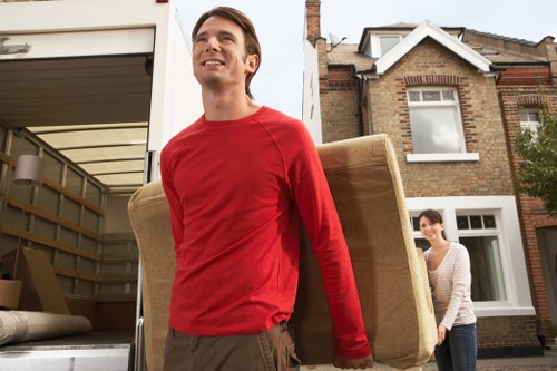 Organised storage boxes and household items in Bigginhill