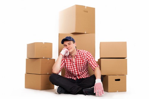 Professional movers supporting a flat relocation in Bigginhill